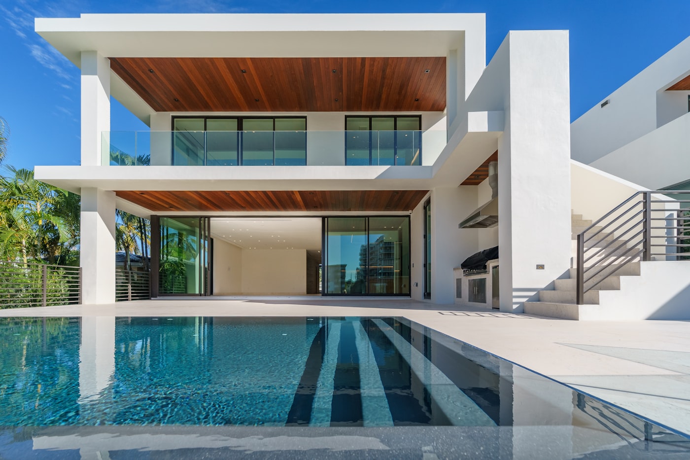 Modern villa with a pool