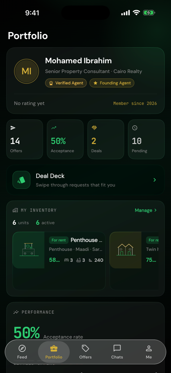 Domando agent dashboard